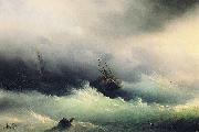 Ivan Aivazovsky Ships in a Storm oil painting